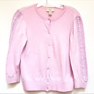 🍁 LOFT By Ann Taylor Soft Pink Sweater Size S
